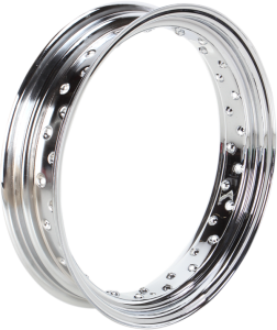 Custom Spun Steel Chrome Rim Silver