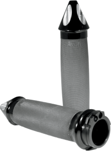 Custom Spike End Grips Black, 1, nordicamoto.ro