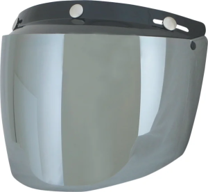 Vintage 3-snap Flip Shield Silver