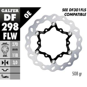 Yamaha WR 450 F Galfer úszó elülső féklemez, nordicamoto.ro