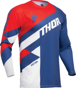 Thor Sector Checker kék/piros póló