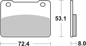 Hf Street Ceramic Organic Brake Pads