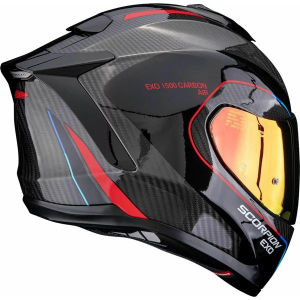 SCORPION EXO-1500 CARBON AIR MUNDI M teljes arcú sisak, fekete/kaméleon, 4, nordicamoto.ro