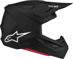 Alpinestars S-M7 egyszínű, matt fekete bukósisak, L-es méret, 3, nordicamoto.ro