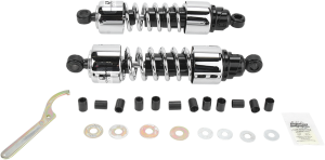 412 Series Cruiser Shocks Black, Chrome