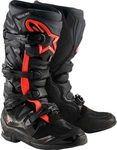 Alpinestars Tech 7 csizma, fekete/fluo piros