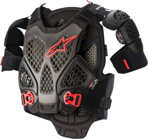 Armura Alpinestars A-6 mellkasvédő, szürke/piros