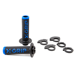 Mansoane Lock-On X-Grip Open End Albastru, 1, nordicamoto.ro