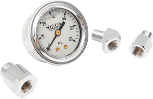 1-3/4(r) Deluxe Liquid-filled Oil Gauge Kit Black