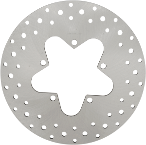 Stainless Steel Drilled Brake Rotor Ground, 1, nordicamoto.ro