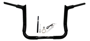 1-1/2(r) Ez Install Pointed Top Handlebar Kit Black