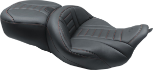 One-piece Deluxe Touring Seat With Removable Backrest Option Black, 1, nordicamoto.ro