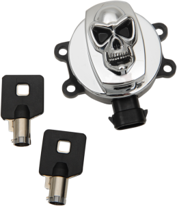 Skull Ignition Switch Chrome, 1, nordicamoto.ro