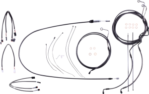 Black Pearl Designer Handlebar Installation Kit Black