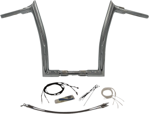 1-1/2(r) Ez Install Pointed Top Handlebar Kit Black, 2, nordicamoto.ro