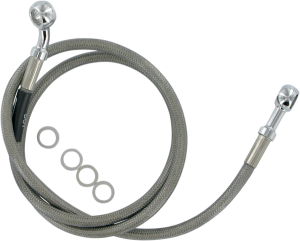 Russell Stainless Steel Rear Brake Line Kit Silver Silver, 3, nordicamoto.ro