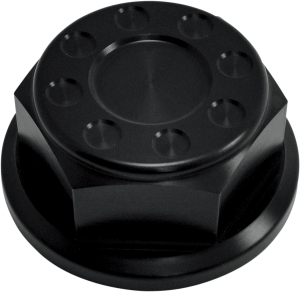 Steering Stem Nut Black, Anodized, 1, nordicamoto.ro