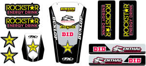 Trim Kit Graphics Black, White, Yellow, 1, nordicamoto.ro
