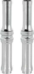 10 Gauge Pushrod Covers Silver
