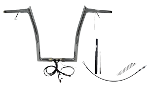 Plug & Play Ez Install 1-1/4(r) Pointed Top Handlebar Kit Silver, 3, nordicamoto.ro