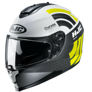 Casca HJC C70 Curves Fluo