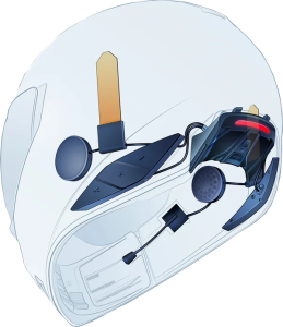 Sistem comunicatie Icon Helmlink Bluetooth Black
