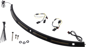 Genesis® 4 Dynamic Led Batwing Windshield Trim Black