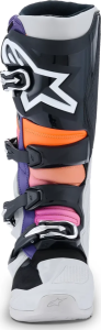 Alpinestars Tech 7 motorkerékpáros csizma – fekete/világosszürke/magenta, 3, nordicamoto.ro