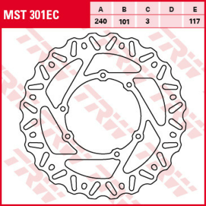 Disc frana fata TRW HONDA CR 125/250 '95-'07/ CRF 250/450 R / X '04-'14, 1, nordicamoto.ro