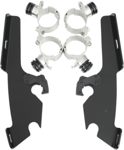 Fats/slim Windshield Trigger-lock Complete Mount Kit Black