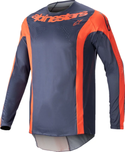 Tricou Alpinestars Techstar Arch Navy/Orange, 1, nordicamoto.ro