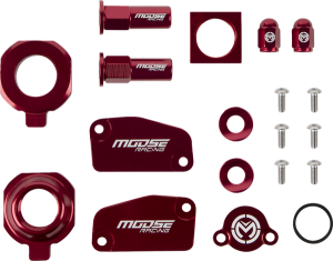 MOOSE RACING Bling Pack Kit Red, Anodized, 1, nordicamoto.ro
