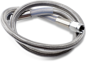 Universal Brake Line Silver, Clear-coated