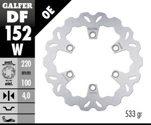 Wave® Brake Rotor Silver, 1, nordicamoto.ro