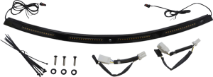 Genesis® 4 Dynamic Led Batwing Windshield Trim Black