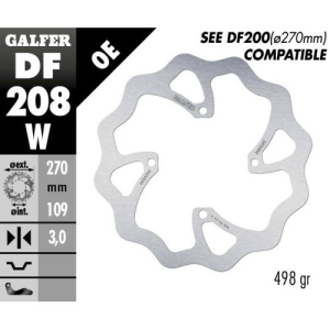 Galfer rögzített első féklemez a Kawasaki KX 250/450 F modellhez, nordicamoto.ro