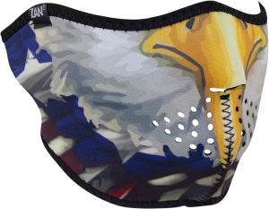 Add ide a motoros szánját!, Zan Headgear neoprén félálarc – USA Eagle, nordicamoto.ro