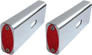 Fender Strut Led Marker Lights Chrome, 1, nordicamoto.ro