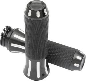 Custom Grips Black, Silver
