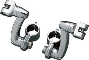 Longhorn Offset Footpeg Mounts Chrome, Polished, 2, nordicamoto.ro