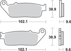 Hs Street Excel Sintered Front Brake Pads, 1, nordicamoto.ro