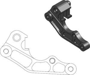 Féknyereg-adapter