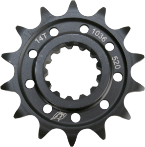 Lightweight Steel Sprocket Black, Zinc, 1, nordicamoto.ro