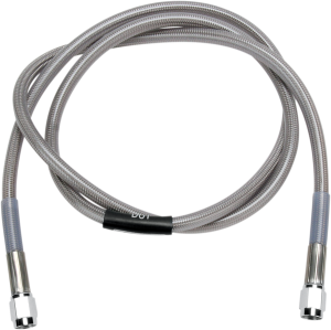 Street Legal Universal Brake Lines Silver, Clear-coated