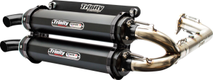 Stage 5 Dual Exhaust System Black, Brushed, 3, nordicamoto.ro
