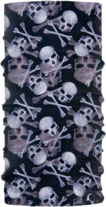 Skull Neck Tube Black, Gray