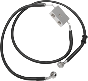 Extended Length Brake Line Black, Vinyl Coated Oversize [+203 mm (8'')], 2, nordicamoto.ro
