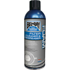 Bel-Ray légszűrő-tisztító és zsírtalanító spray, 400 ml, nordicamoto.ro