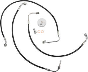 Black Braided Brake Line Kit Black 38 cm - 43 cm (15' - 17'), 1, nordicamoto.ro