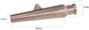 Trumpet Slip-on Mufflers Stainless Steel, 1, nordicamoto.ro